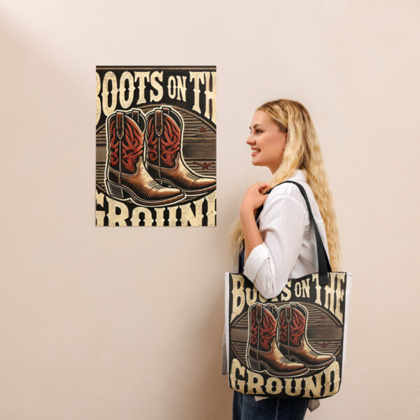 Boots On The Ground brown Tote bag