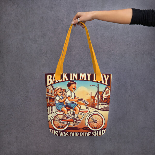 Baclk In My Day, Rideshare Tote bag - Image 3