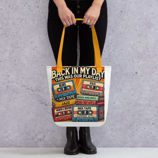 Back In My Day This Was Our Playlist Tote bag - Image 3
